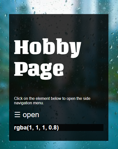 Hobby Project